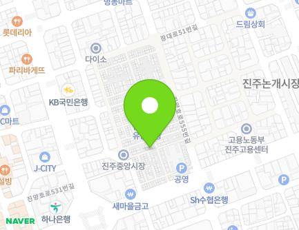 11-4 Jungangsijang-gil, Jinju-si, Gyeongsangnam-do, Republic of Korea Map