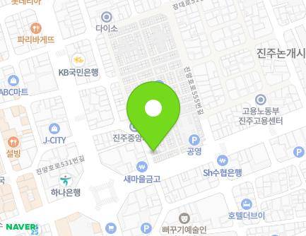 3-40 Jungangsijang-gil, Jinju-si, Gyeongsangnam-do, Republic of Korea Map