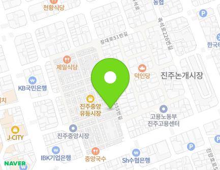 16-13 Jungangsijang-gil, Jinju-si, Gyeongsangnam-do, Republic of Korea Map