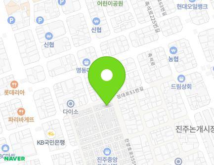 38-11 Jungangsijang-gil, Jinju-si, Gyeongsangnam-do, Republic of Korea Map