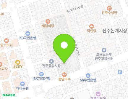 11-3 Jungangsijang-gil, Jinju-si, Gyeongsangnam-do, Republic of Korea Map