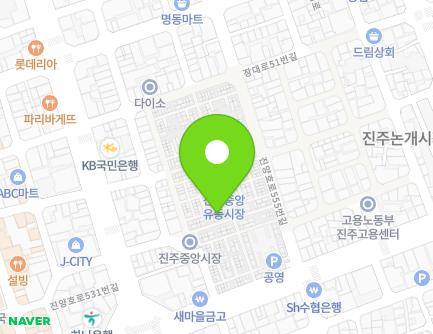 17-5 Jungangsijang-gil, Jinju-si, Gyeongsangnam-do, Republic of Korea Map