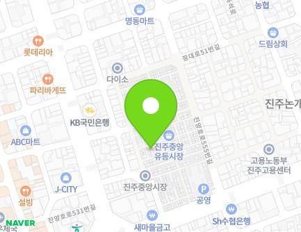 21-17 Jungangsijang-gil, Jinju-si, Gyeongsangnam-do, Republic of Korea Map