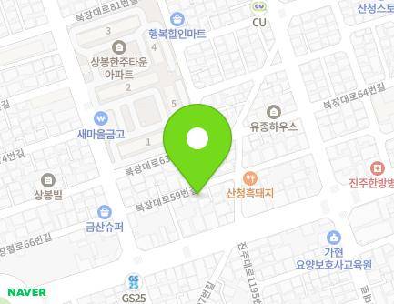 13 Bukjangdae-ro 59beon-gil, Jinju-si, Gyeongsangnam-do, Republic of Korea Map