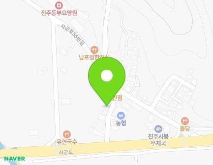 17-6 Sagun-ro 55beon-gil, Sabong-myeon, Jinju-si, Gyeongsangnam-do, Republic of Korea Map