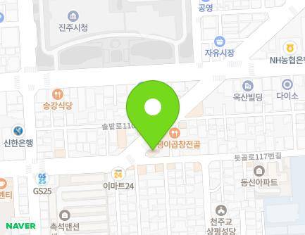 74 Dodongcheon-ro, Jinju-si, Gyeongsangnam-do, Republic of Korea Map