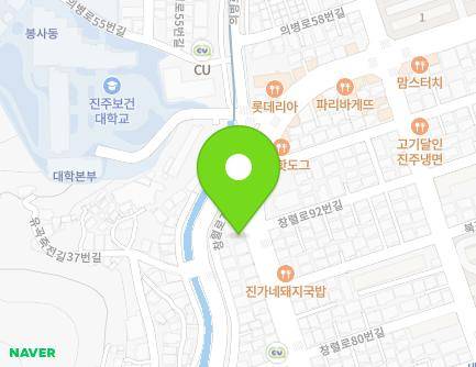 91 Changnyeol-ro, Jinju-si, Gyeongsangnam-do, Republic of Korea Map