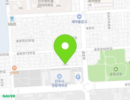 8 Solbat-ro 75beon-gil, Jinju-si, Gyeongsangnam-do, Republic of Korea Map