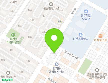 46 Pyeonggeo-ro, Jinju-si, Gyeongsangnam-do, Republic of Korea Map