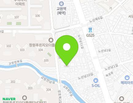 15-12 Nosannam 9-gil, Masanhappo-gu, Changwon-si, Gyeongsangnam-do, Republic of Korea Map