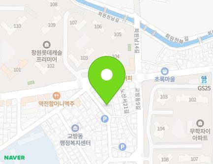 22 Gyobangdong 6-gil, Masanhappo-gu, Changwon-si, Gyeongsangnam-do, Republic of Korea Map