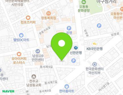 12 Dongseobuk 9-gil, Masanhappo-gu, Changwon-si, Gyeongsangnam-do, Republic of Korea Map