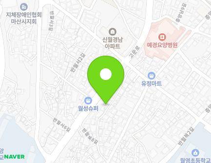 25 Banwolbuk 8-gil, Masanhappo-gu, Changwon-si, Gyeongsangnam-do, Republic of Korea Map