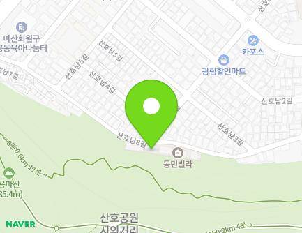 52 Sanhonam 8-gil, Masanhappo-gu, Changwon-si, Gyeongsangnam-do, Republic of Korea Map