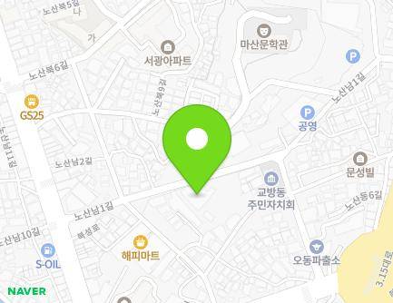 39-1 Nosannam 6-gil, Masanhappo-gu, Changwon-si, Gyeongsangnam-do, Republic of Korea Map