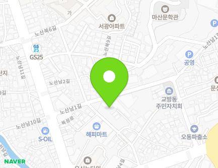 25-27 Nosannam 6-gil, Masanhappo-gu, Changwon-si, Gyeongsangnam-do, Republic of Korea Map