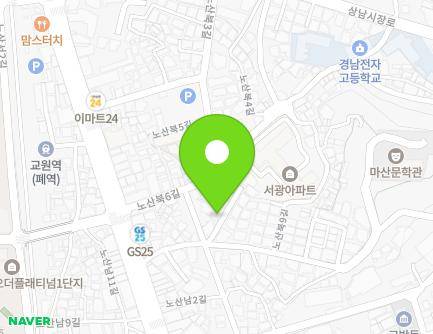 13-1 Nosanbuk 8-gil, Masanhappo-gu, Changwon-si, Gyeongsangnam-do, Republic of Korea Map