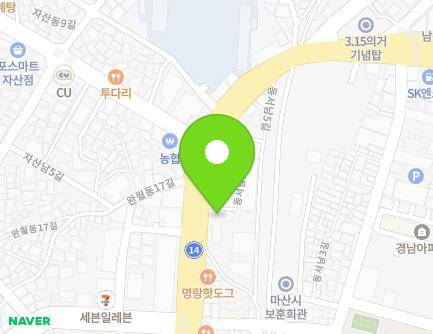 260 3·15-daero, Masanhappo-gu, Changwon-si, Gyeongsangnam-do, Republic of Korea Map