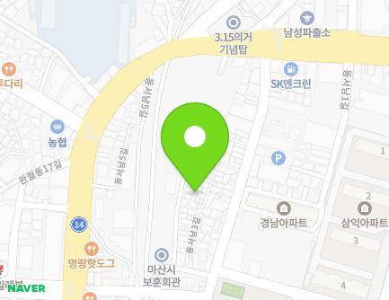21-2 Dongseonam 3-gil, Masanhappo-gu, Changwon-si, Gyeongsangnam-do, Republic of Korea Map