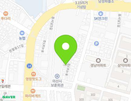 15 Dongseonam 3-gil, Masanhappo-gu, Changwon-si, Gyeongsangnam-do, Republic of Korea Map