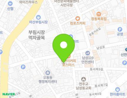 33-2 Dongseobuk 8-gil, Masanhappo-gu, Changwon-si, Gyeongsangnam-do, Republic of Korea Map