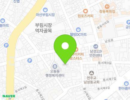 11-9 Dongseobuk 6-gil, Masanhappo-gu, Changwon-si, Gyeongsangnam-do, Republic of Korea Map