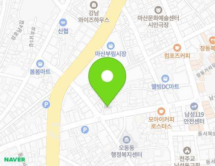 2 Dongseobuk 11-gil, Masanhappo-gu, Changwon-si, Gyeongsangnam-do, Republic of Korea Map