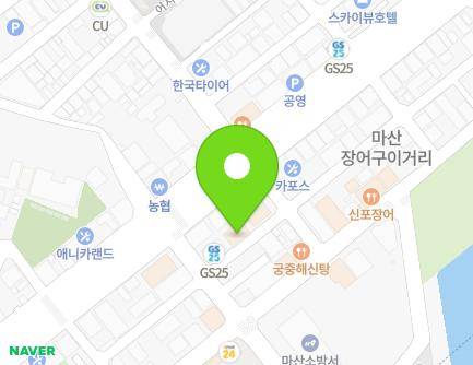 39 Susan 1-gil, Masanhappo-gu, Changwon-si, Gyeongsangnam-do, Republic of Korea Map