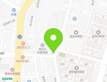 62 Jungangbuk 7-gil, Masanhappo-gu, Changwon-si, Gyeongsangnam-do, Republic of Korea Map