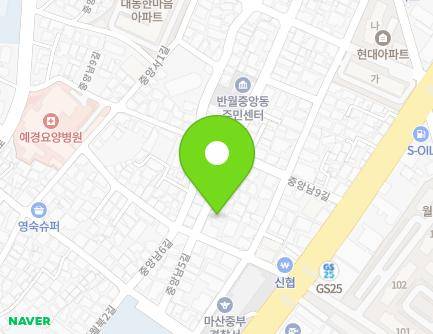 22 Jungangnam 5-gil, Masanhappo-gu, Changwon-si, Gyeongsangnam-do, Republic of Korea Map