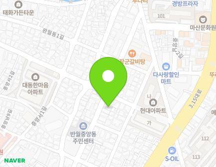 58 Jungangnam 5-gil, Masanhappo-gu, Changwon-si, Gyeongsangnam-do, Republic of Korea Map