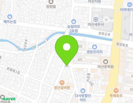 39 Jungangnam 3-gil, Masanhappo-gu, Changwon-si, Gyeongsangnam-do, Republic of Korea Map