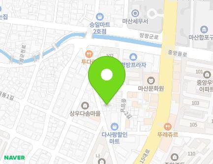 21-11 Jungangnam 2-gil, Masanhappo-gu, Changwon-si, Gyeongsangnam-do, Republic of Korea Map