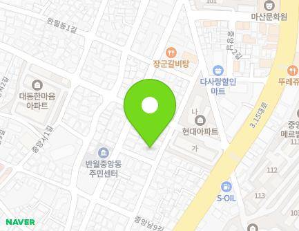 53 Jungangnam 4-gil, Masanhappo-gu, Changwon-si, Gyeongsangnam-do, Republic of Korea Map