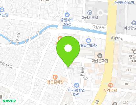 36 Jungangnam 3-gil, Masanhappo-gu, Changwon-si, Gyeongsangnam-do, Republic of Korea Map