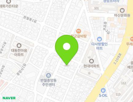 21-2 Jungangnam 8-gil, Masanhappo-gu, Changwon-si, Gyeongsangnam-do, Republic of Korea Map