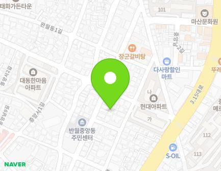 21-4 Jungangnam 8-gil, Masanhappo-gu, Changwon-si, Gyeongsangnam-do, Republic of Korea Map