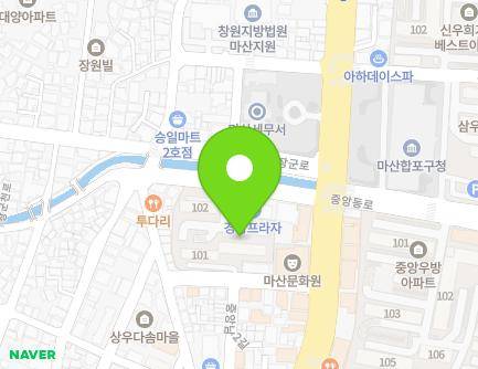 38 Jangguncheon-ro, Masanhappo-gu, Changwon-si, Gyeongsangnam-do, Republic of Korea Map