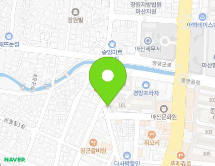 42-1 Jungangnam 3-gil, Masanhappo-gu, Changwon-si, Gyeongsangnam-do, Republic of Korea Map