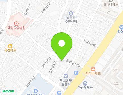 15 Jungangnam 10-gil, Masanhappo-gu, Changwon-si, Gyeongsangnam-do, Republic of Korea Map