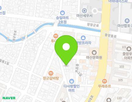 21-13 Jungangnam 2-gil, Masanhappo-gu, Changwon-si, Gyeongsangnam-do, Republic of Korea Map