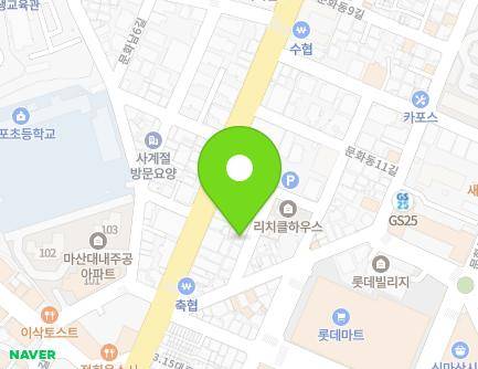 7 Munhwadong 12-gil, Masanhappo-gu, Changwon-si, Gyeongsangnam-do, Republic of Korea Map