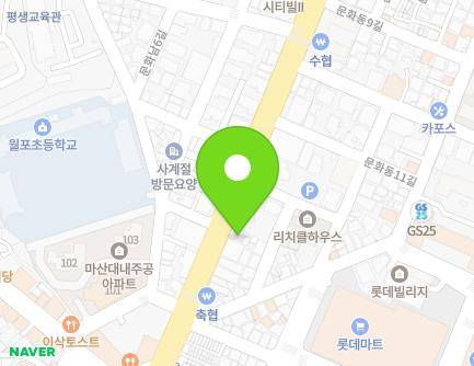 26 3·15-daero, Masanhappo-gu, Changwon-si, Gyeongsangnam-do, Republic of Korea Map