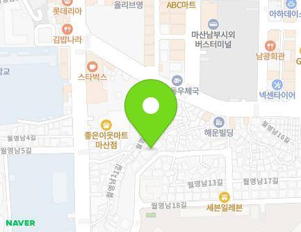 39 Woryeongnam 12-gil, Masanhappo-gu, Changwon-si, Gyeongsangnam-do, Republic of Korea Map