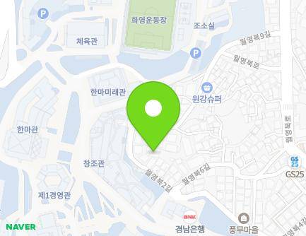 74 Woryeongbuk 2-gil, Masanhappo-gu, Changwon-si, Gyeongsangnam-do, Republic of Korea Map