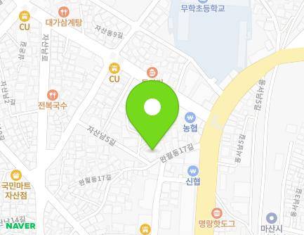 12 Wanwoldong 17-gil, Masanhappo-gu, Changwon-si, Gyeongsangnam-do, Republic of Korea Map