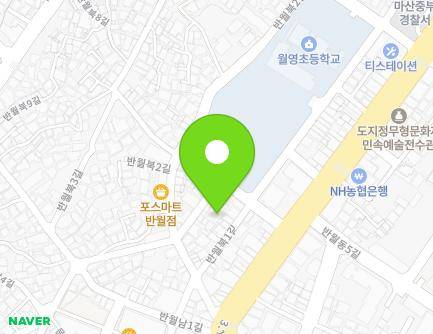 18-14 Banwolbuk 2-gil, Masanhappo-gu, Changwon-si, Gyeongsangnam-do, Republic of Korea Map