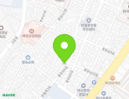 13 Jungangnam 6-gil, Masanhappo-gu, Changwon-si, Gyeongsangnam-do, Republic of Korea Map