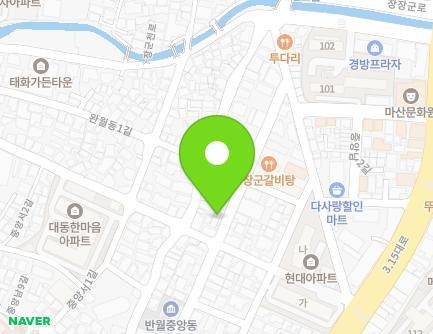 67 Jungangnam 5-gil, Masanhappo-gu, Changwon-si, Gyeongsangnam-do, Republic of Korea Map