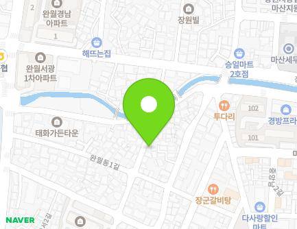 78 Jungangseo 1-gil, Masanhappo-gu, Changwon-si, Gyeongsangnam-do, Republic of Korea Map